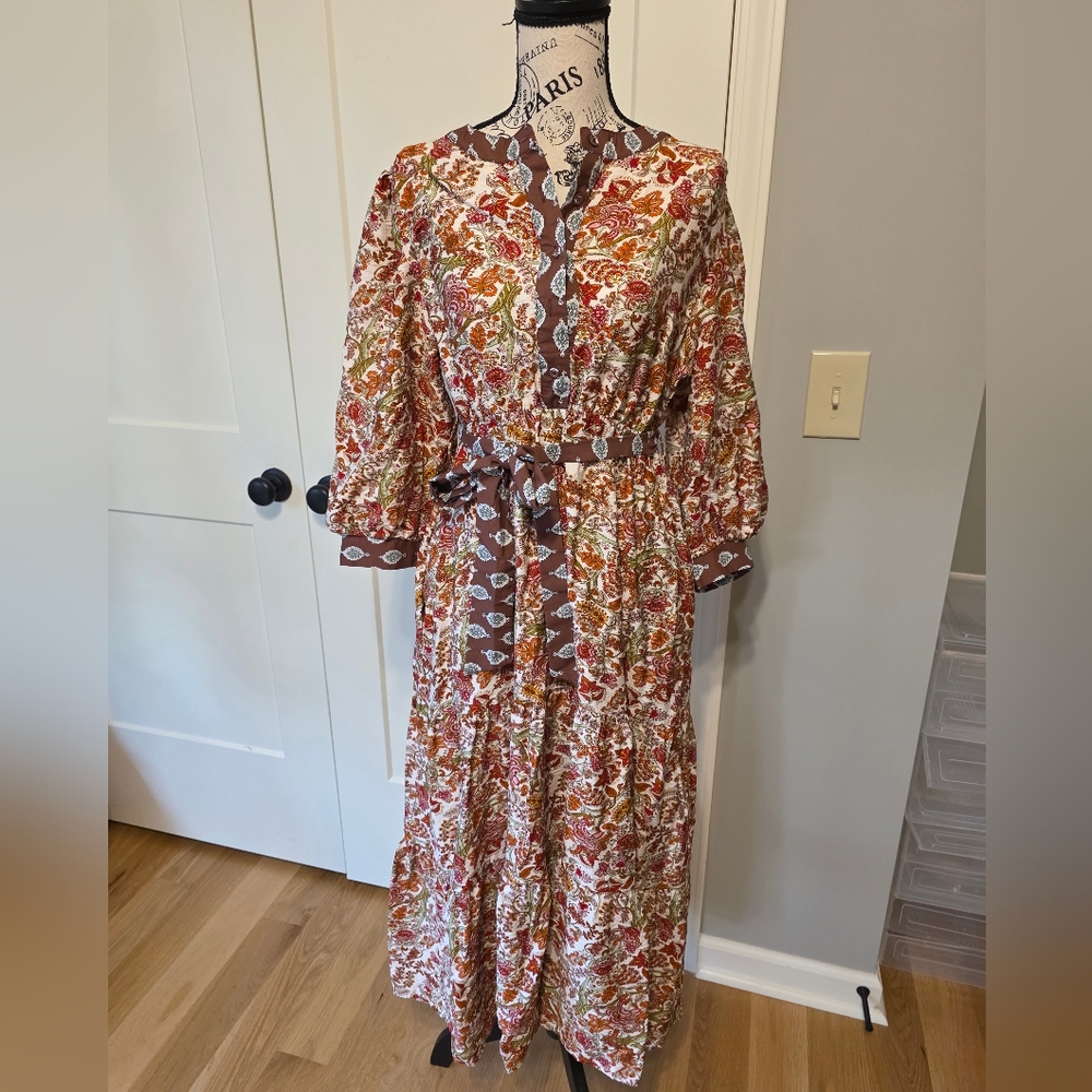 Floral Spring Maxi Dress-NWT